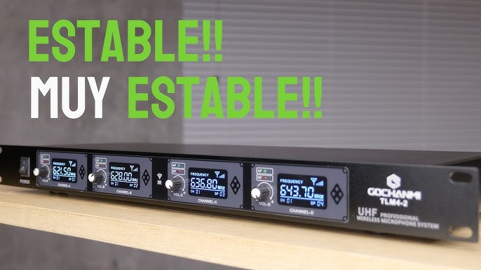 UHFPREMIUM Micrófonos Inalámbricos UHF IR con cable y estuche par