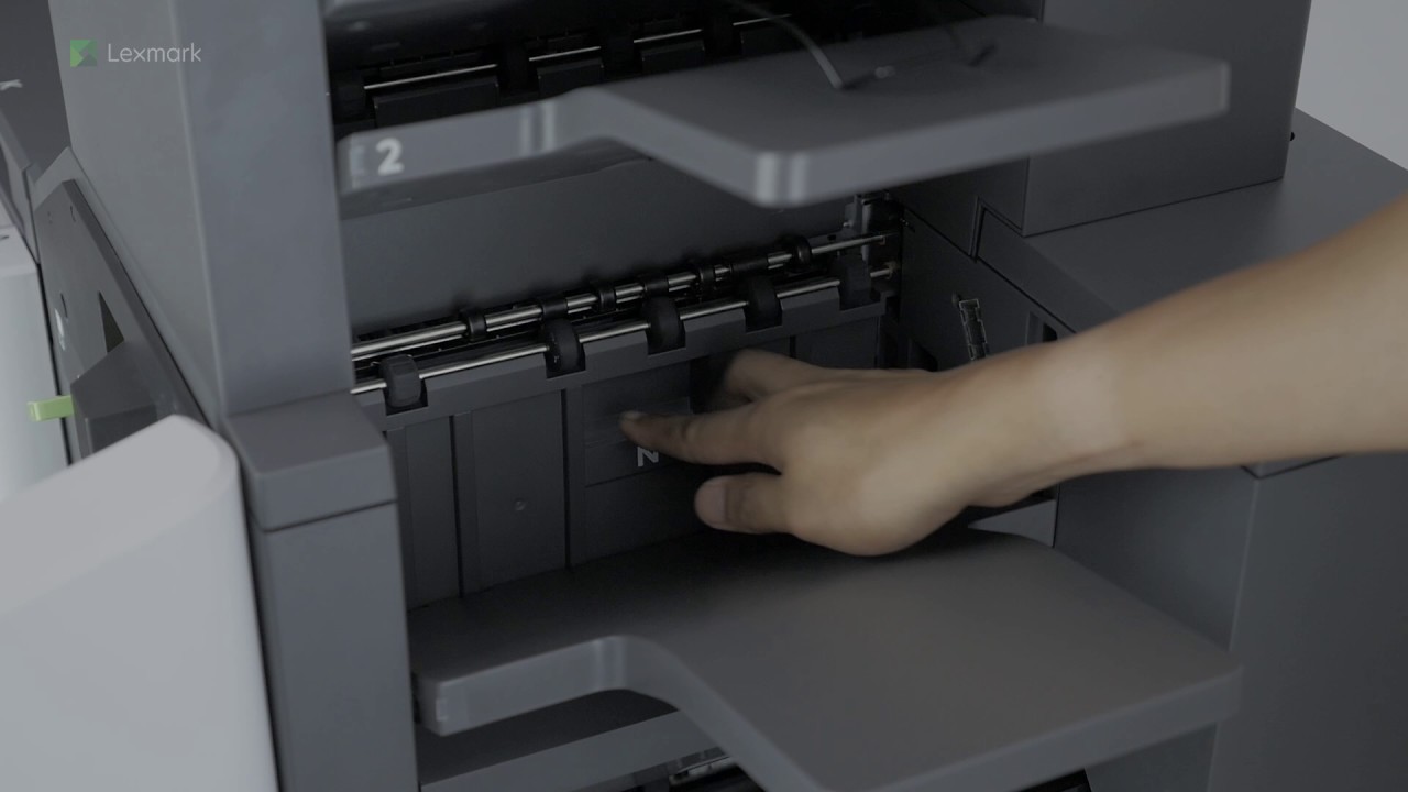 CX820/CX825/CX860 Series—Clearing paper jam in door N - YouTube