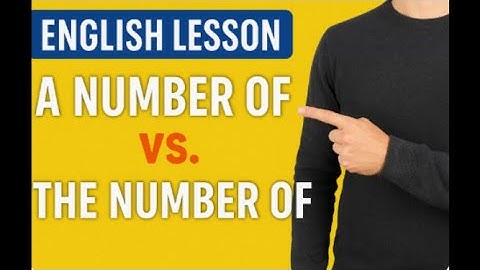 Understanding A Number of vs The Number of | Master English Grammar #english #education #number
