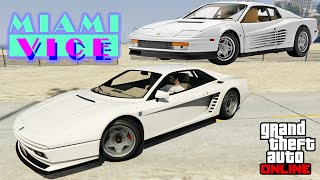 GTA 5 - TV Show Build - MIAMI VICE Ferrari Testarossa - Grotti Cheetah Classic Customization