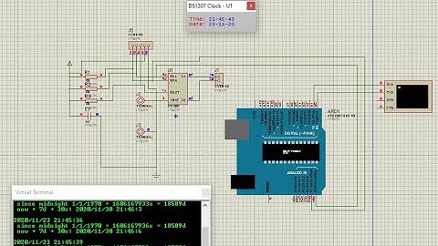 Arduino Proteus 10 (RTC DS1307)