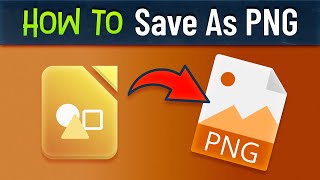 LibreOffice Draw: Save as PNG Image Easily