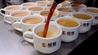 Hong Kong Food  2021 Hong Kong Style Stocking Milk Tea 港式奶茶/絲襪奶茶 Full Production Record