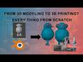 3D modeling to 3D Print | Blender Beginner Tutorial | Toy 3D printing | PLA PETG