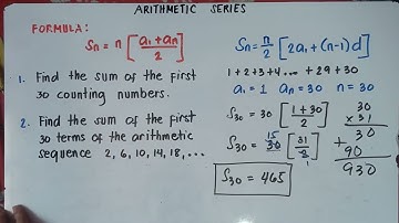 Arithmetic Series | Explain in Detailed |Finding the Sum of the Sequence |