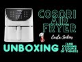 COSORI AIR FRYER - UNBOXING AND STARTING TO COOK!