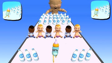 Baby Bottle Run - All Levels Gameplay Android,ios game Mobile Game New Mobilegame (Levels 2-3)
