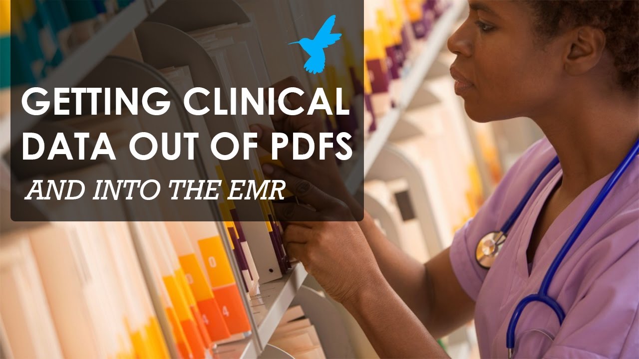 Getting Clinical Data Out of PDF Attachments and into the EMR