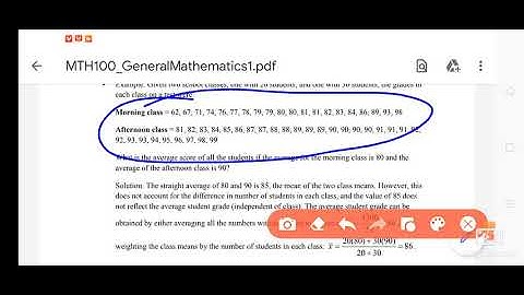 MTH100 Topic #10  Measure of centeral tendency