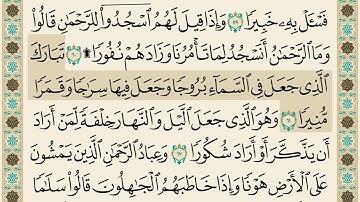 تبارك الذي جعل في السماء بروجا | تلاوة الشيخ القارىء شاكر العصيمي