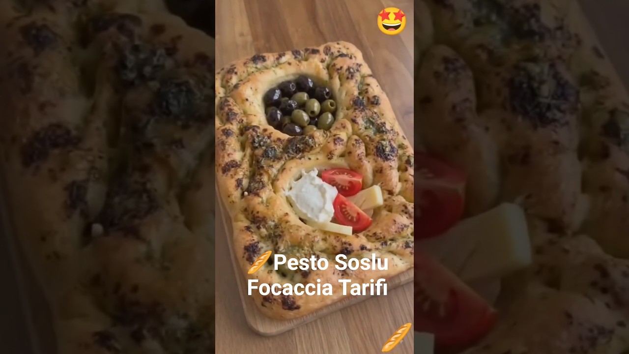 🥖 DIŞI ÇITIR, İÇİ YUMUŞACIK! PESTO SOSLU FOCACCIA TARİFİ #bread #recipe #viral #ekmek 🥖 DIŞI ÇITIR, İÇİ YUMUŞACIK! PESTO SOSLU FOCACCIA TARİFİ #bread #recipe #viral #ekmek