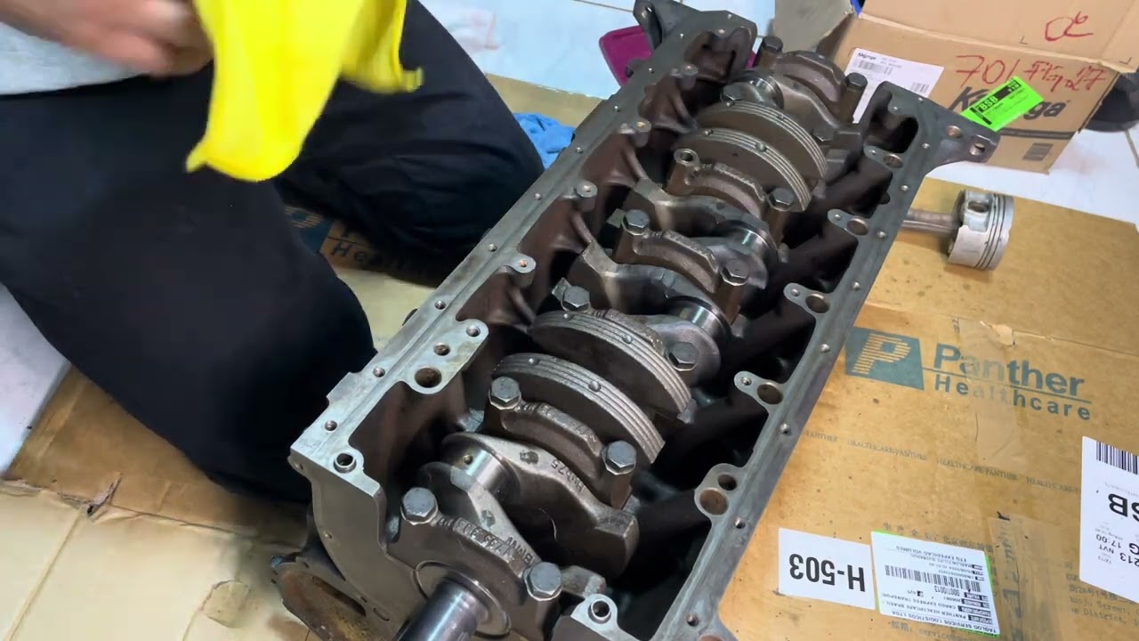 16 Preparando bloco para montagem das bielas