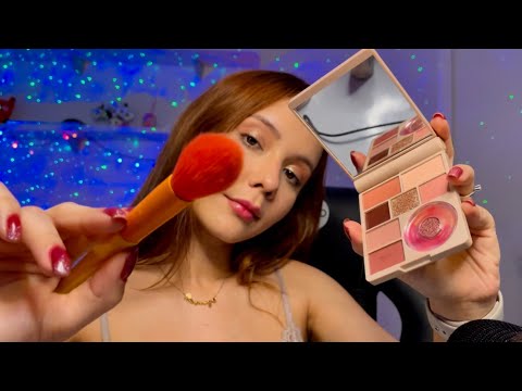 ASMR- VOU FAZER A SUA MAQUIAGEM COMPLETA