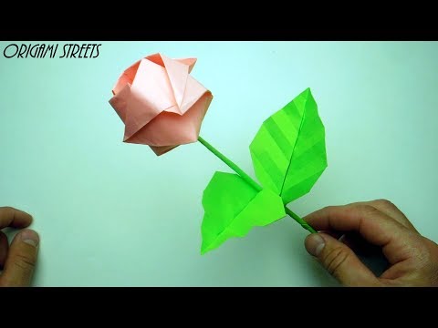 Сделать из бумаги оригами розу