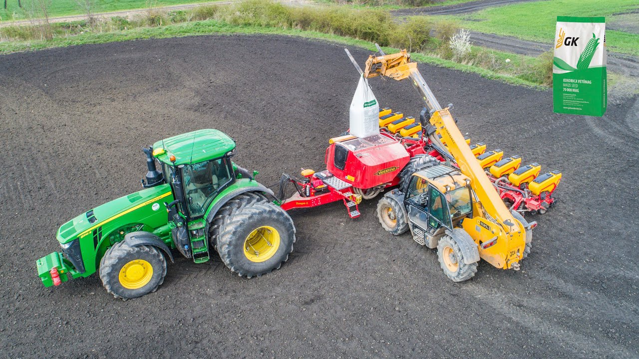 Kukorica vetés 2021🌽 JD 8345R + Vaderstad Tempo L 12 | JCB | GK vetőmag | Maize Sowing 2021