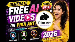 Generate FREE AI Videos on Pika Art Without Watermark or Subscription (2026)