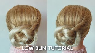 How To: Easy Low Bun Hair Tutorial | Quick Elegant Updo for Wavy & Long Hair