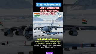 India&#39;s first direct Air Cargo Flight Goa to Antarkatica #news #india #genz #viral #exam #shorts #yt