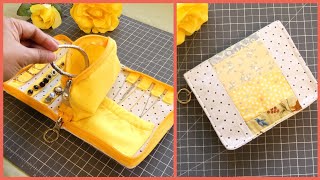 DIY Wallet for Jewelry | How to Make a Jewelry Case with Zipper | Tutorial | Travel Jewelry Case