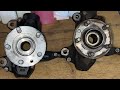 Hub steering knuckle replacement. Zwrotnica z piastą wymiana. Land Rover Freelander 2.