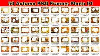 50 Autumn Png Frames Photo 01 For Photoshop screenshot 5