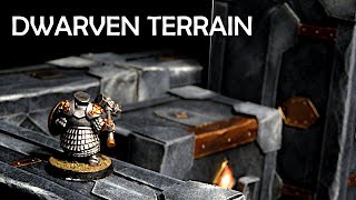 Dwarven Halls! Terrain Made from Boxes for D&D, Warhammer