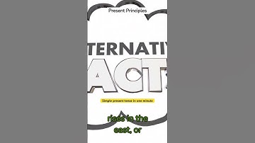 The simple present tense is used to express general truths, habitual actions, and timeless situation