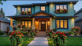 Flower home elevation