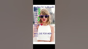 How big of a Taylor Swift fan are you?? #taylorswift #swiftie #shorts