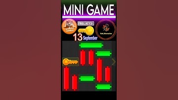 13 September 🔑🐹 Puzzle Trick: P2E Hamster Kombat Mini Game Solved #crypto #keypuzzle #hamsterkombat