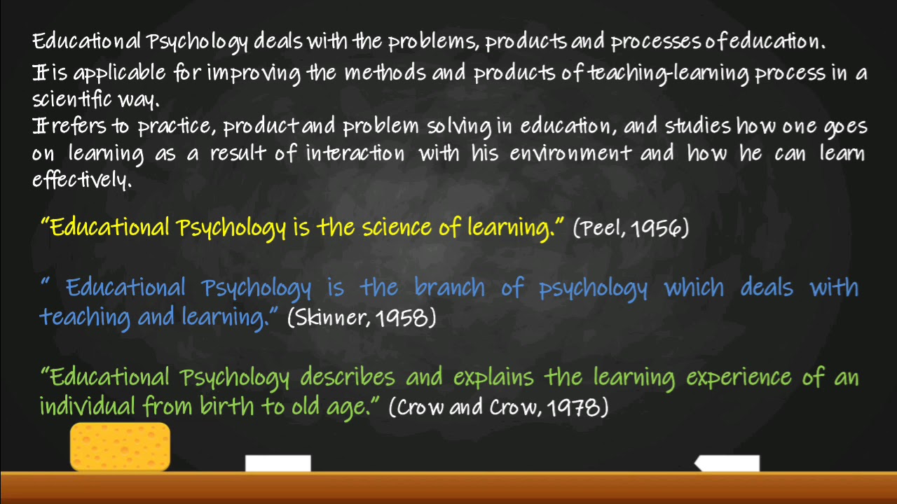 Educational Psychology Definition, Nature, Scope, Importance and