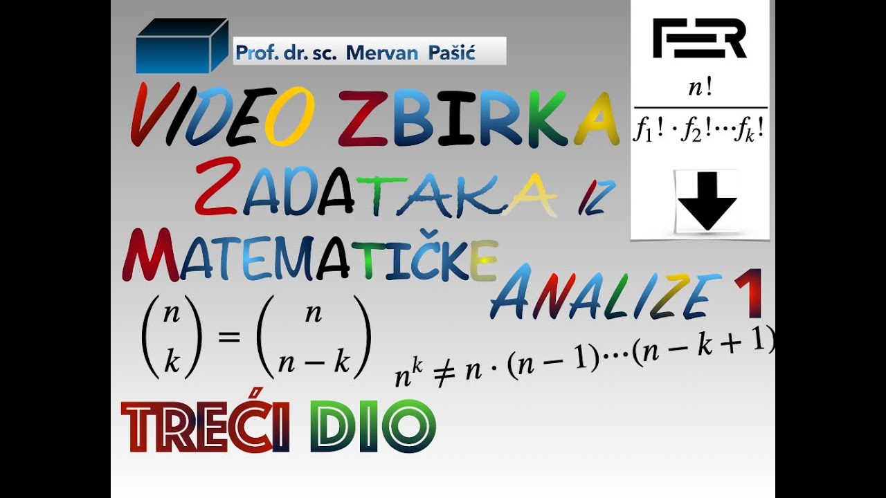 Kombinatorika - Video Zbirka Zadataka iz Matematičke Analize 1 - 3. dio