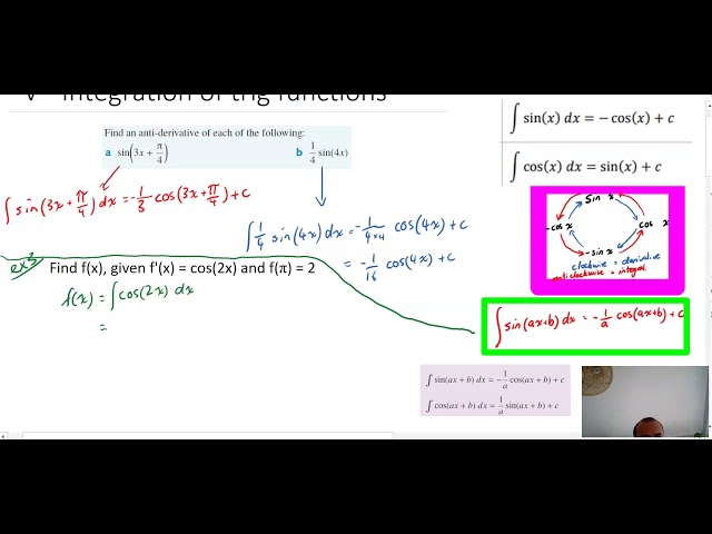 Integration of trig functions