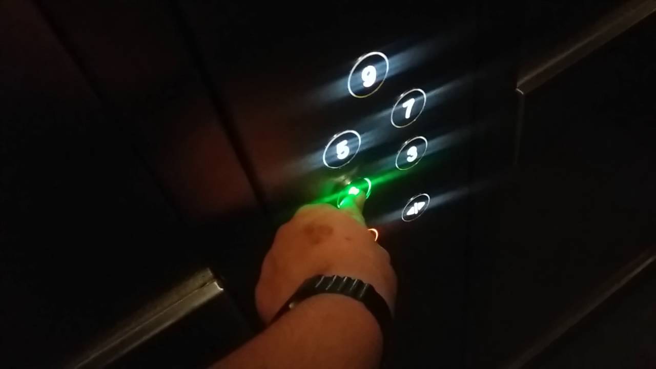 Modernised lift at Town Hall Car Park in Crawley