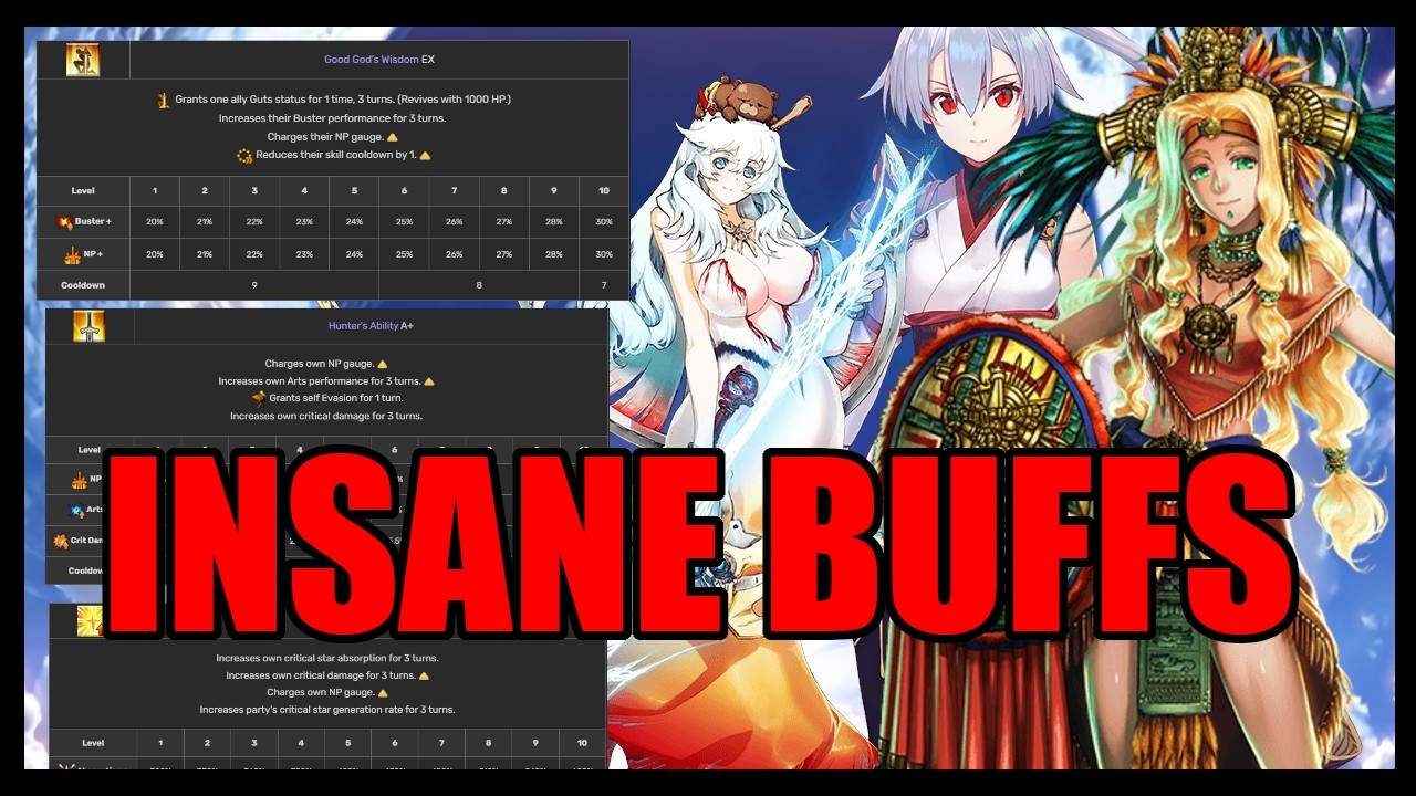Insanely Good Buffs for Quetz, Artemis and Tomoe! [Fate/Grand Order]