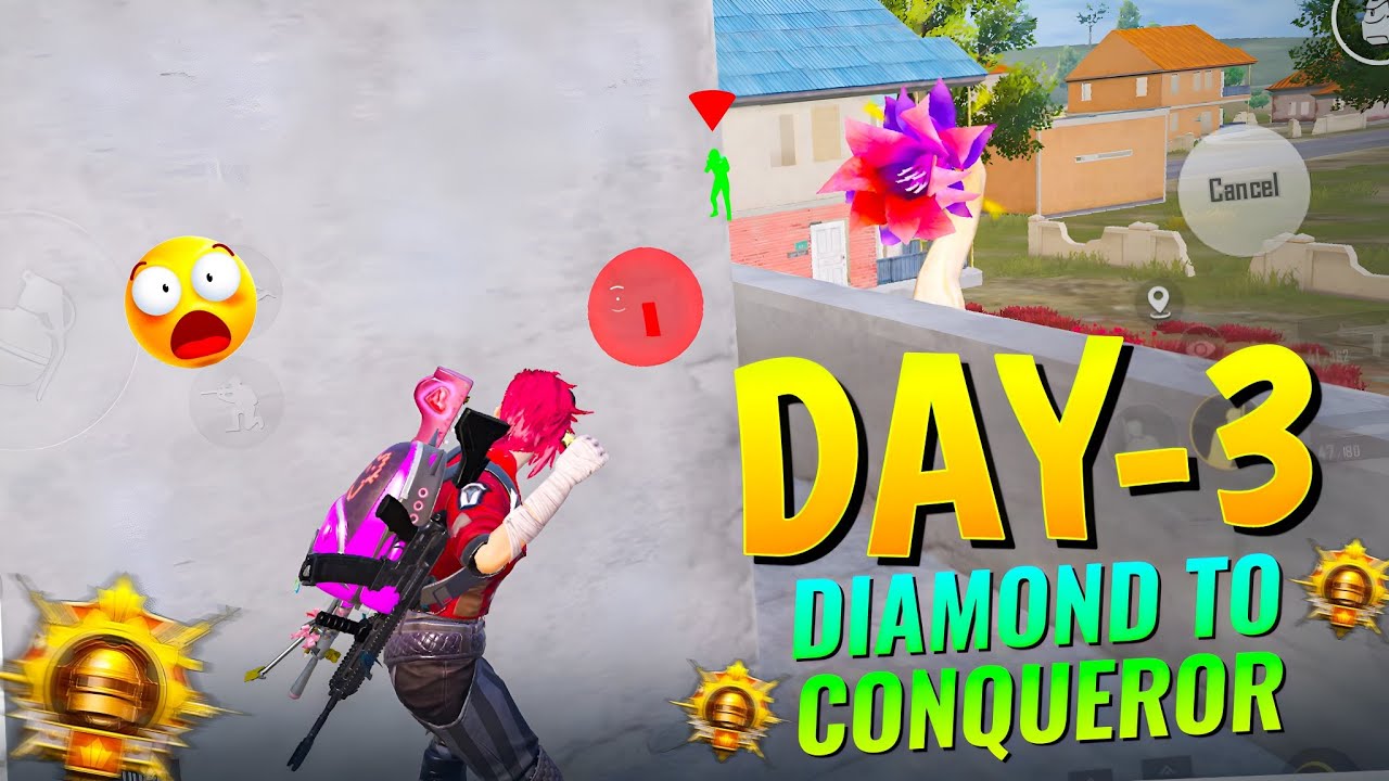 🇮🇳 Day-3 Diamond To CONQUEROR 🔥 Best Strategy | Everyone Reach Easily Conqueror ✅