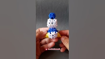 #shorts Manik Manik Donald Bebek // DIY // How to Make Donald Duck Beads Keychain