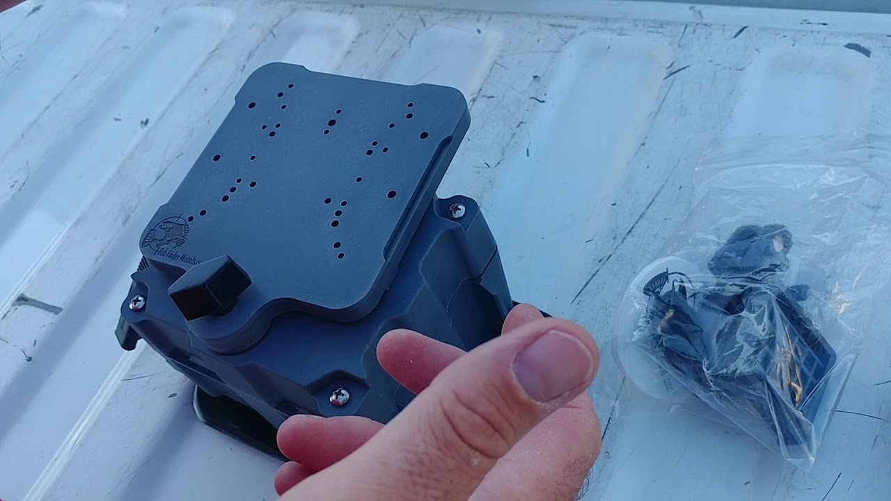 New float tube fish finder mount just arrived YouTube