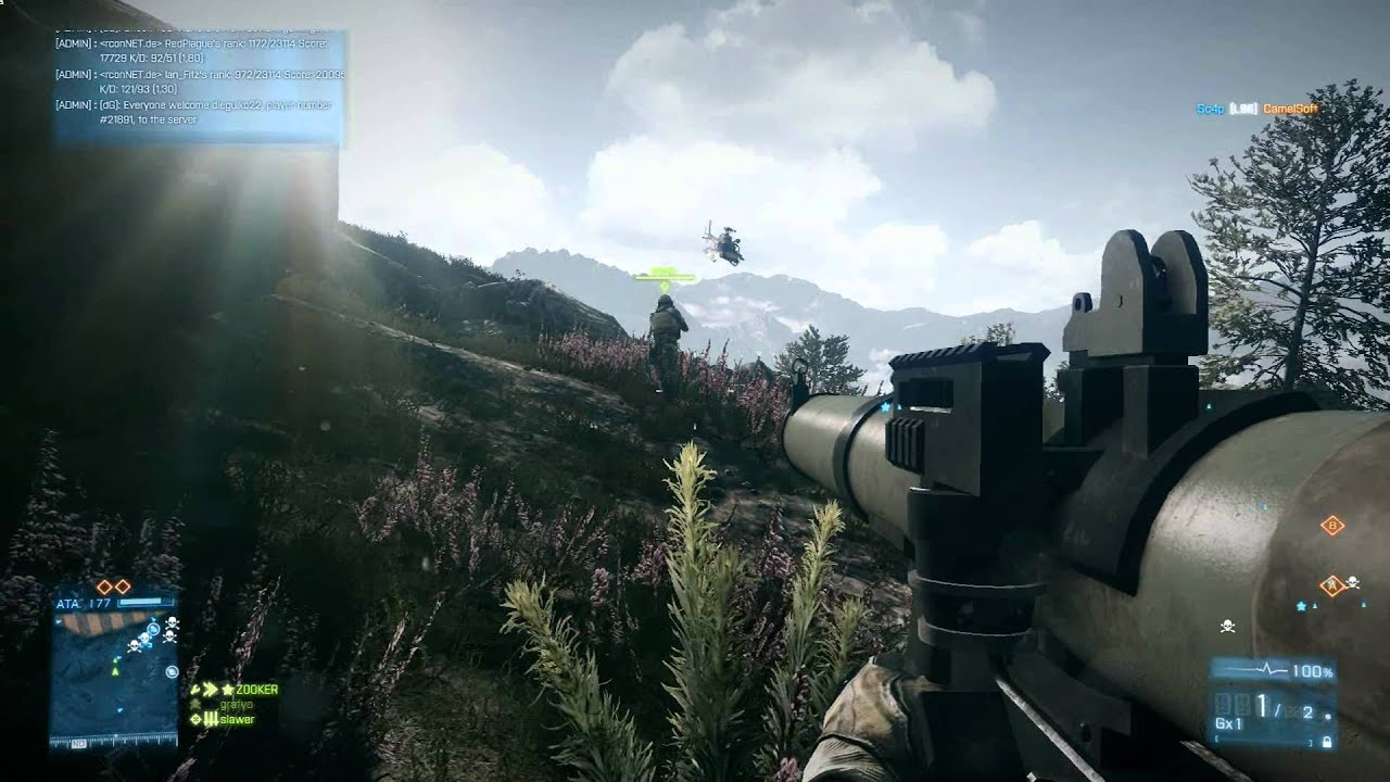 Battlefield 3. RPG / SMAW vs Jets / Helicopters (HD 1080p)
