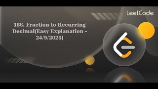 LeetCode POTD 166 | Fraction to Recurring Decimal | Efficient Solution Explained! 😍#codingchallenge