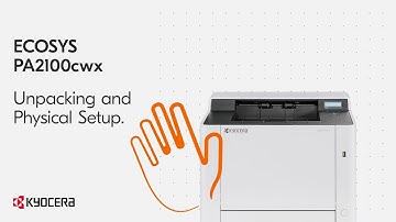 Kyocera PA2100cwx unpacking and physical setup