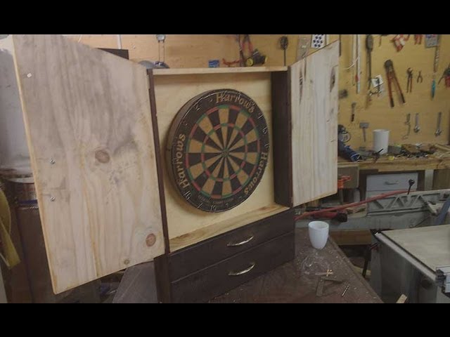 Woodworking: Making a Dartboard Cabinet 