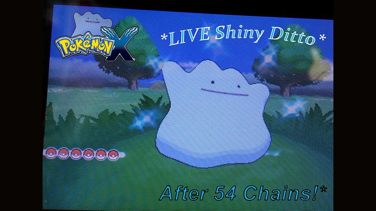 PokeRadar - LIVE Shiny Ditto after 54 chains!!!~ - YouTube