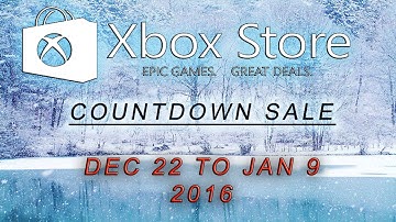 Upcoming Xbox Store Sale Countdown Dec 22 to Jan 9th