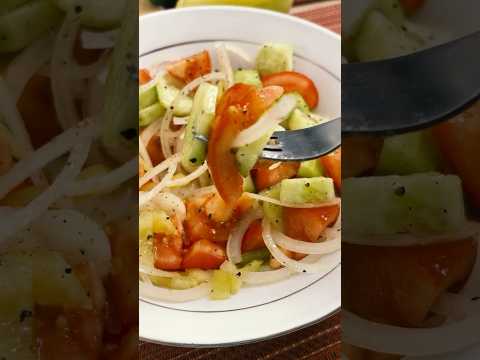 Ensalada Serbia en 30 segundos, Fresca, Fácil y Deliciosa