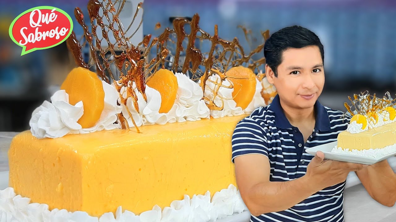 Semifrío de Mango | Italian Frozen Dessert | @GuthyCocina