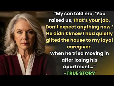 HER TRUE STORY FROM OREGON 👵💔 He Said Raising Him Was Just Her Job So She Gave the House Away A