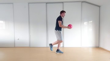 Single Leg Stance, Trunk Rotation w Ball Throw