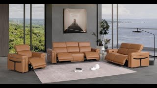 DivanItalia 1126 6-Piece Leather Power Reclining Sofa Set with 5 Power Recliners - Assembly Video