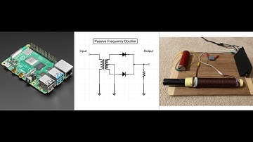 Pi4 40Khz CW Transmitter output through its own HEADHONE JACK to diode/transformer frequency doubler